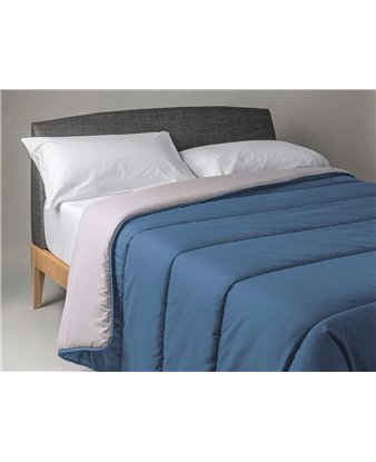 edredón nórdico denver color azul plomo reversible velfont