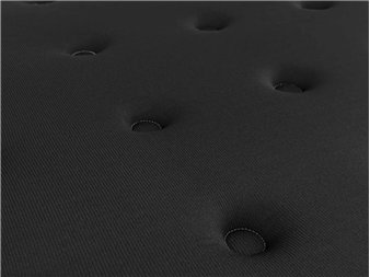 detalle acolchado negro del colchon am vip10 de firmeza media