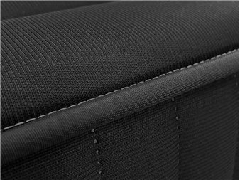 detalle ribete y tejido stretch del colchon am vip10